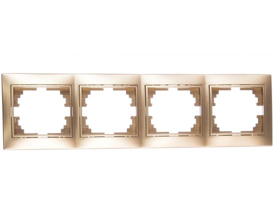 Горизонтальная рамка Intro 150404 на 4 поста, СУ, Plano, шампань Б0030103 