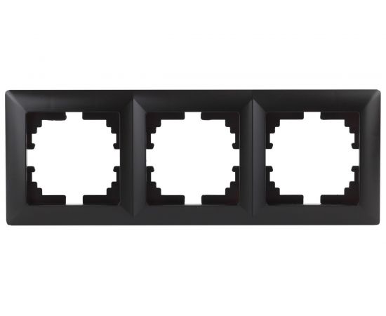 Рамка Intro 450305 на 3 поста, СУ, Solo, антрацит Б0043421 