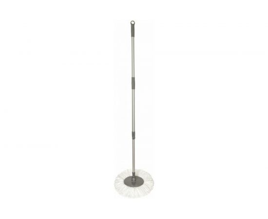 Швабра ЛАЙМА LAIMA для наборов для уборки с круглой насадкой из микрофибры, черенок 130 см, 606745 