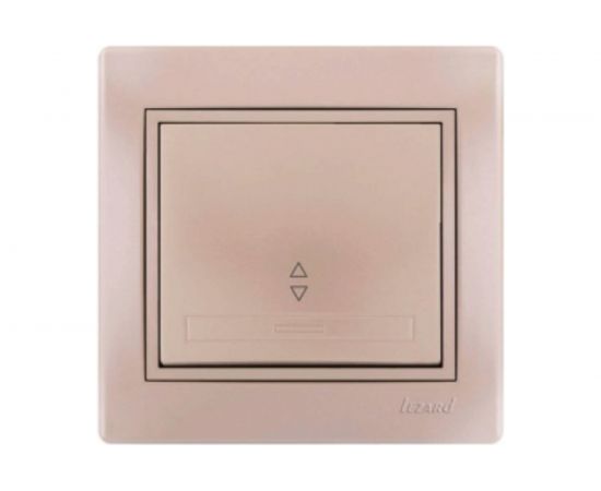 Проходной выключатель Lezard MIRA, со вставкой, жемчужно-белый перламутр 701-3030-105 