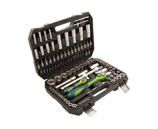 Набор инструментов Сибртех 1/2, 1/4, CrV, 108 предметов 13511 – изображение 11