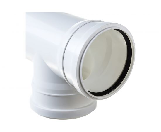 Тройник ПОЛИТЭК для бесшумной канализации из ПП, диаметр 110х110/87.5 град. 200111187 – изображение 2