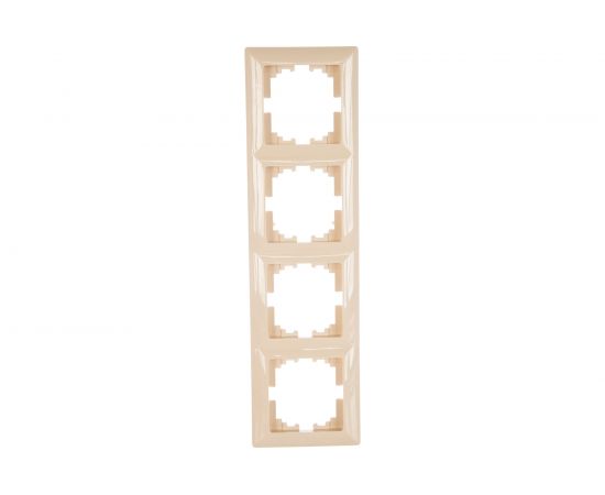 Рамка Intro 450402 на 4 поста, СУ, Solo, слоновая кость Б0043425 – изображение 2