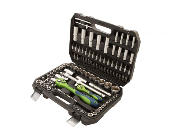 Набор инструментов Сибртех 1/2, 1/4, CrV, 108 предметов 13511 – изображение 2