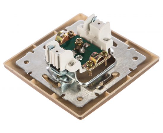 Розетка TV Intro 430104 одиночная, СУ, Solo, шампань Б0043371 – изображение 2