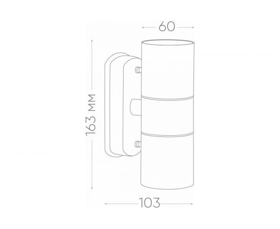 Садово-парковый светильник FERON DH0704 30V без лампы 2хGU10, 60х163х103 мм серый 11882 – изображение 2