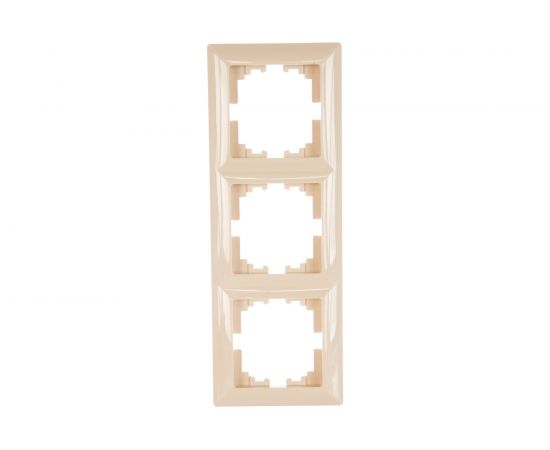 Рамка Intro 450302 на 3 поста, СУ, Solo, слоновая кость Б0043418 – изображение 2