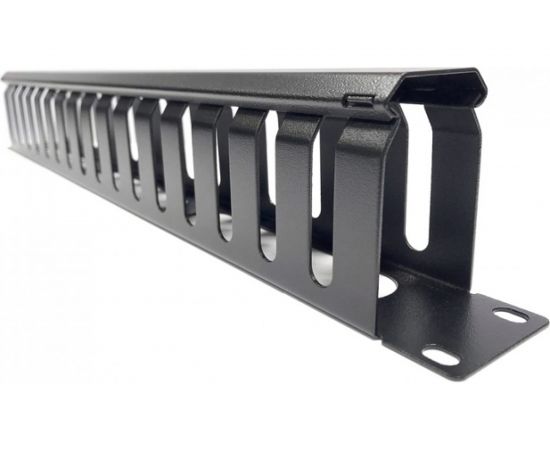 Кабельный организатор Hyperline CM-1U-ML16-COV металлический с крышкой, 19"", 1U 454711 – изображение 2