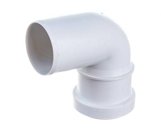 Отвод для бесшумной канализации ПОЛИТЭК из ПП, диаметр 50х87.5 градусов 100005087 – изображение 2