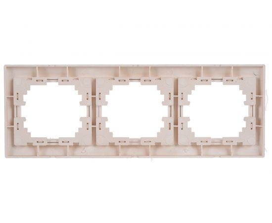 Горизонтальная рамка Intro 150304 на 3 поста, СУ, Plano, шампань Б0030099 – изображение 2