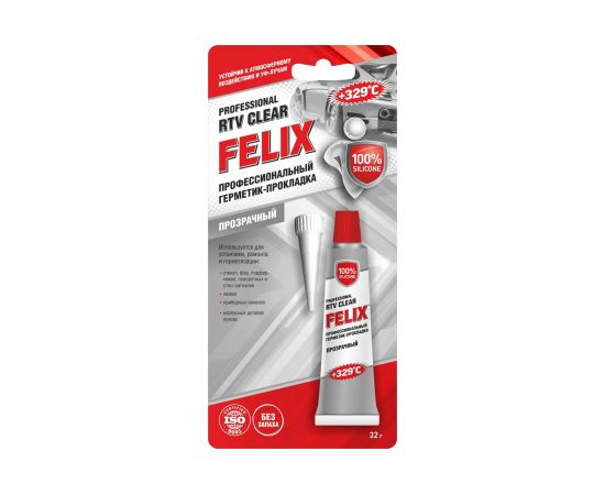 Герметик-прокладка FELIX (прозрачный; 32 г) 411040061 – изображение 2