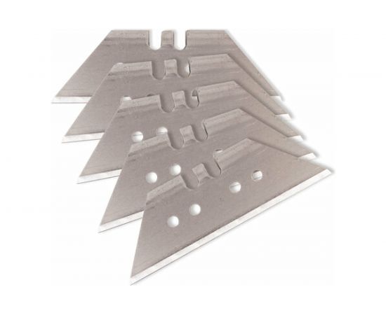 Лезвия для универсальных мощных ножей (5 шт; 18 мм; трапеция) BRAUBERG 236637 – изображение 2