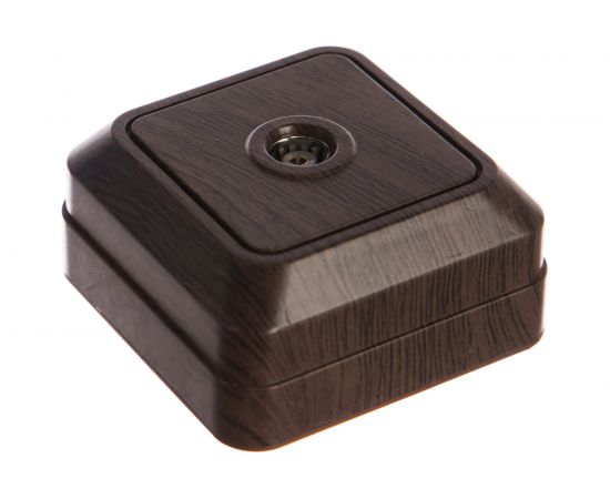 Розетка TV Intro 230110 одиночная, IP20, ОУ, Quadro, венге 240 Б0030127 – изображение 2