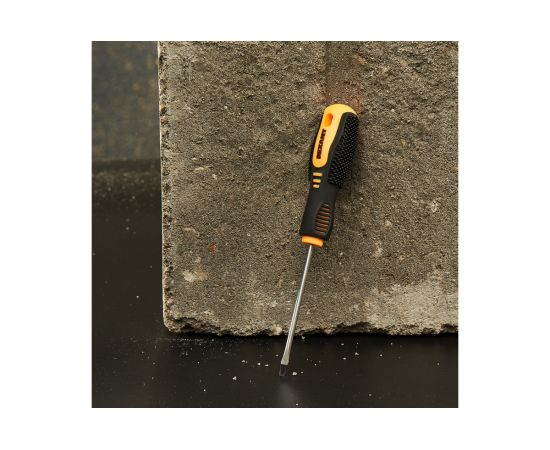 Шлицевая отвертка REXANT SL 3х75 мм, двухкомпонентная рукоятка 12-4721 – изображение 3