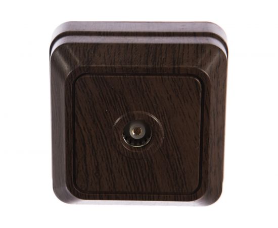 Розетка TV Intro 230110 одиночная, IP20, ОУ, Quadro, венге 240 Б0030127 – изображение 3
