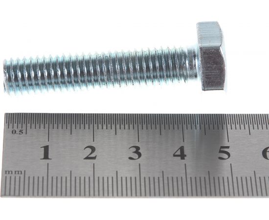 Болт с шестигранной головкой Метизный двор 10x45 DIN 933, 100 шт. 4607173906328 – изображение 3