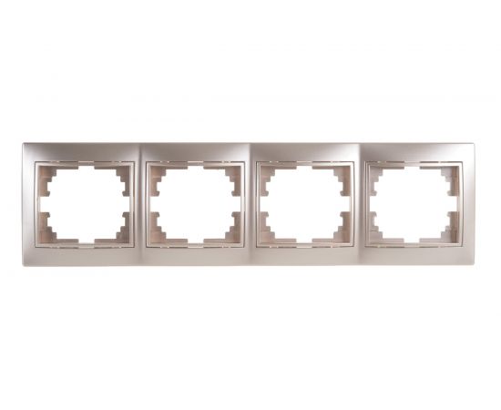 Горизонтальная рамка Intro 150404 на 4 поста, СУ, Plano, шампань Б0030103 – изображение 3