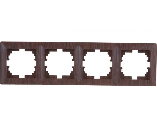 Рамка Intro 450410 на 4 поста, СУ, Solo, венге Б0043429 – изображение 3