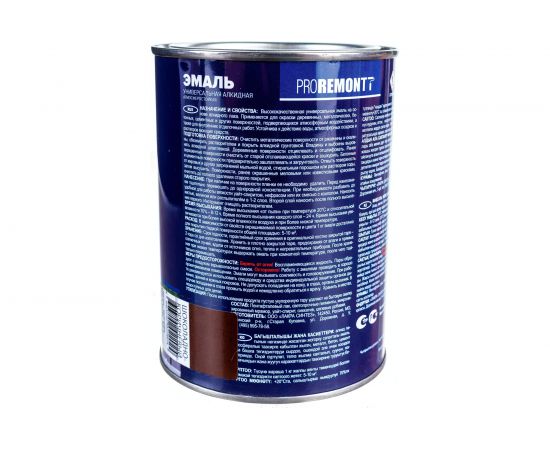 Эмаль PROREMONTT ПФ-115 шоколадно-коричневая, 0.9 кг Лк-00005603 – изображение 4