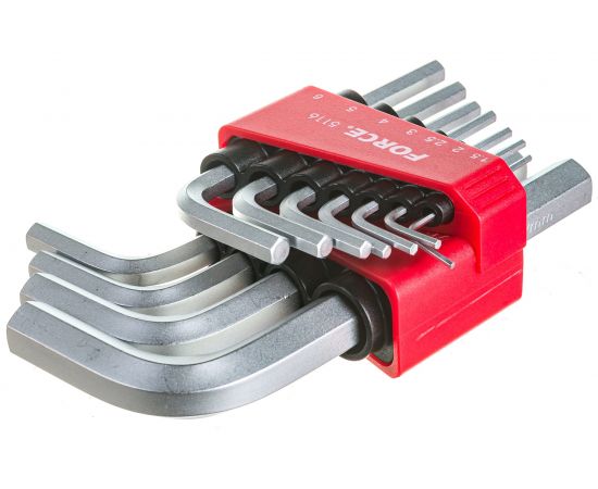 Набор Г-образных шестигранников 1,5-12 мм 11предметов FORCE 5116 – изображение 4