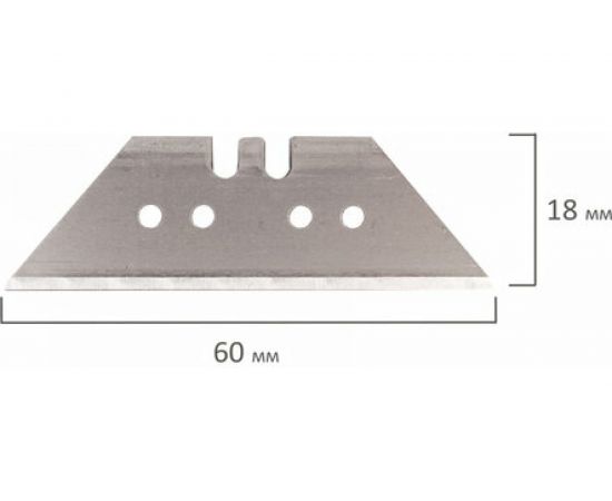 Лезвия для универсальных мощных ножей (5 шт; 18 мм; трапеция) BRAUBERG 236637 – изображение 4
