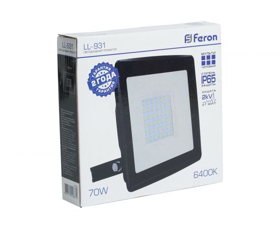 Светодиодный прожектор FERON LL-931 IP65 70W 6400K 41551 – изображение 4