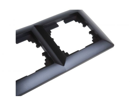 Рамка Intro 450405 на 4 поста, СУ, Solo, антрацит Б0043428 – изображение 4