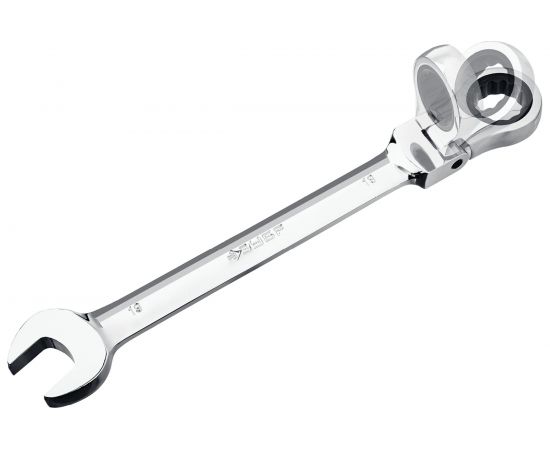 Набор комбинированных гаечных ключей трещоточных шарнирных 7 шт 8 - 19 мм Зубр 27101-H7 – изображение 4