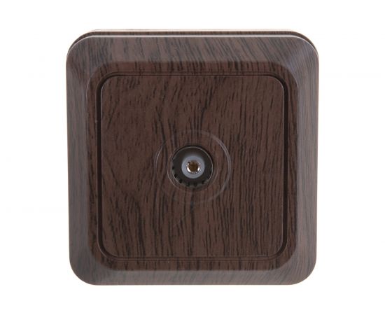 Розетка TV Intro 230110 одиночная, IP20, ОУ, Quadro, венге 240 Б0030127 – изображение 4