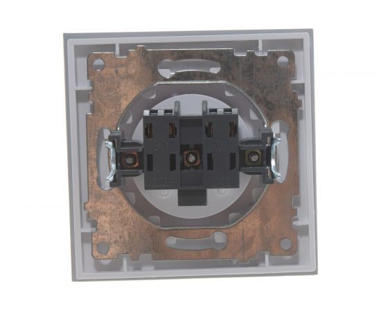 Электрическая 1-местная розетка STEKKER без зазмления, серия Катрин, GLS10-7009-01, белый 39166 – изображение 5