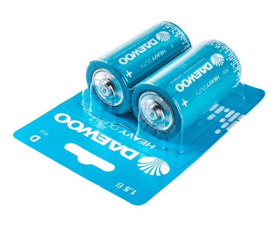 Солевая батарейка DAEWOO R20 Heavy Duty 2021 BL-2 5029484 – изображение 5