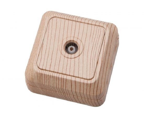 Телевизионная розетка АБК-СИЛА "АЛЬТАИР" сосна 5400803 