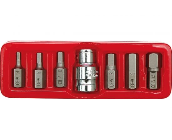 Набор специальных бит НЕХ (7 шт, Н4-Н12) VOREL 66710 