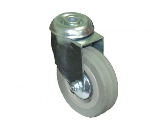 Колесо серая мягкая резина под болт отверстие 10 мм SCHG25 50 мм MFK-TORG 5056050M 