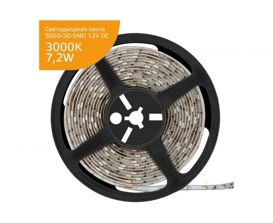 Лента Gauss LED Elementary 5050 30-SMD 7.2W 12V DC 5м 356000107 