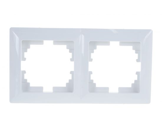 Рамка Intro 450201 на 2 поста, СУ, Solo, белый Б0043410 