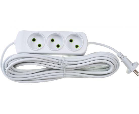 Удлинитель Lezard LETITIA без заземления 3 входа 10 метров 721-0310-303 