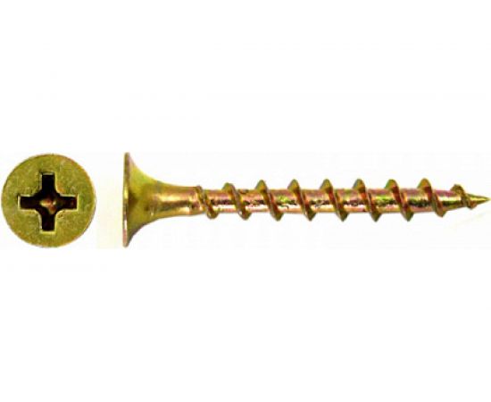 Саморез КРЕП-КОМП жёлтый цинк PH-2, по дереву 4,8х95 100шт ждп9548ф 