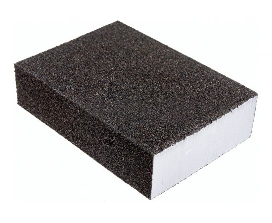 Губка шлифовальная четырехсторонняя (100х68х26 мм; Р80) "МАСТЕР" Зубр 35611-080 