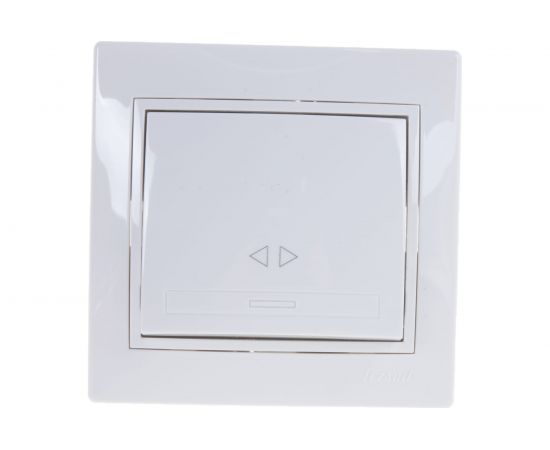 Промежуточный выключатель Lezard MIRA белый с белой вставкой 701-0202-107 