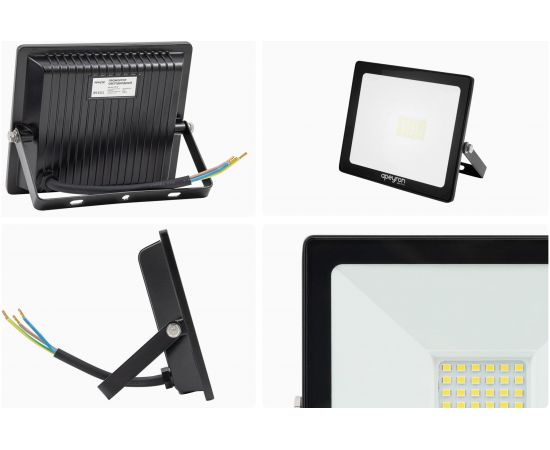 Прожектор Apeyron Led, smd, 30Вт, IP65, 2400Лм, 6500К, 141х121х25мм, черный / 05-39 – изображение 12