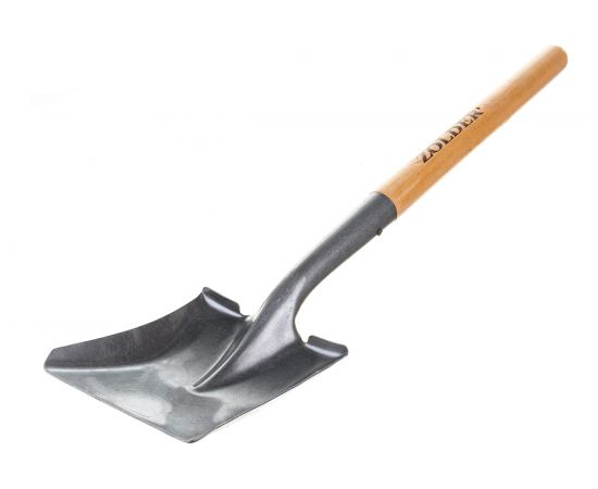 Короткая туристическая совковая лопата из рельсовой стали с черенком ZOLDER 128277 – изображение 2