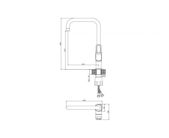 Смеситель для кухни Olives ARTIS 06432AT – изображение 2