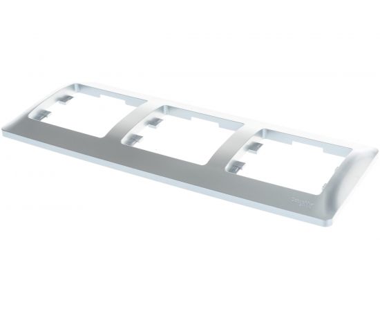 3-постовая горизонтальная рамка Schneider Electric GLOSSA АЛЮМИНИЙ GSL000303 – изображение 2