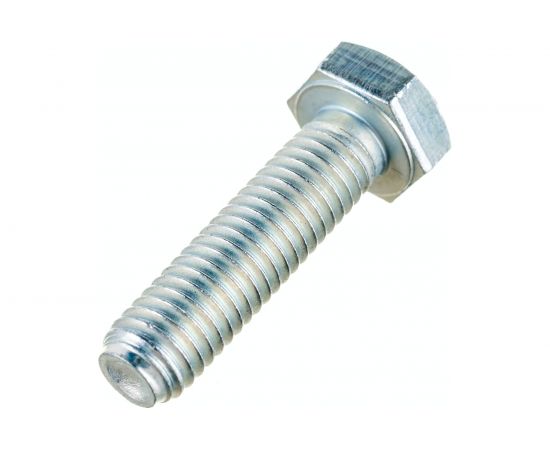 Болт Стройметиз М8х30 DIN 933, класс прочности 5.8, цинк уп. 4 шт 3011631 – изображение 2