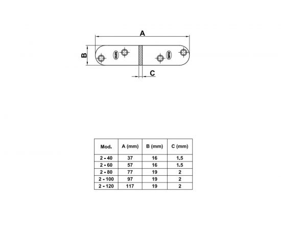 Крепежная пластина Amig покрытие бихром 948 – изображение 2