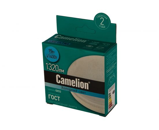 Светодиодная лампа Camelion LED15-GX53/845/GX53 15Вт 220В 13647 – изображение 2
