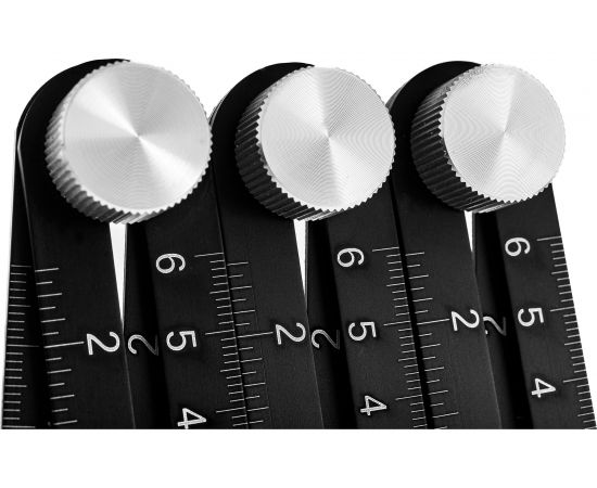 Алюминиевая 6-сторонняя линейка/угольник Gigant копировальный шаблон 130 мм GAR-6-130 – изображение 3