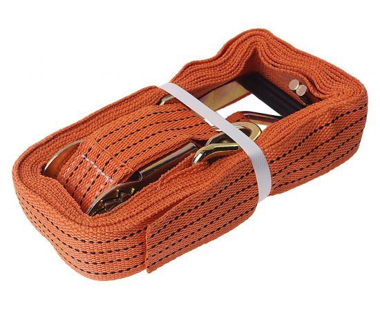 Стяжка для груза с храповиком MEGAPOWER 5000 кг, лента 6 м х 50 мм M-73506S – изображение 3