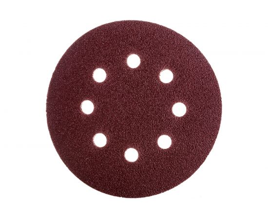 Круг шлифовальный абразивный с перфорацией (5 шт; 125 мм; Р80) для резиновых дисков VOREL 8578 – изображение 3